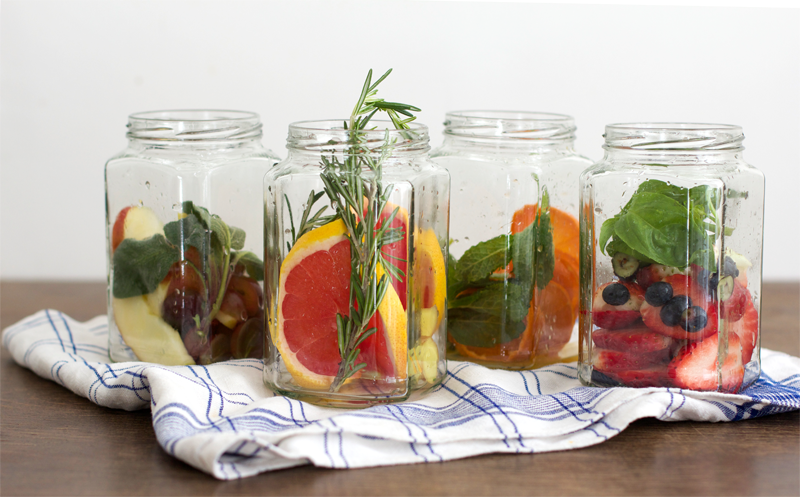 Infused Water Obst Glas