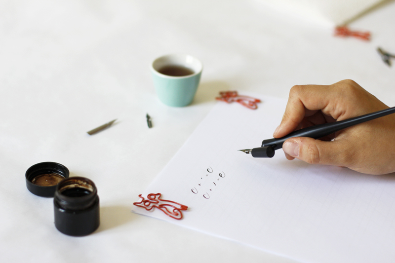Kalligraphie: Grundübung - c und e | we love handmade