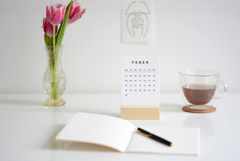 Falz und Vorsatz. Kalender und Heft. | we love handmade