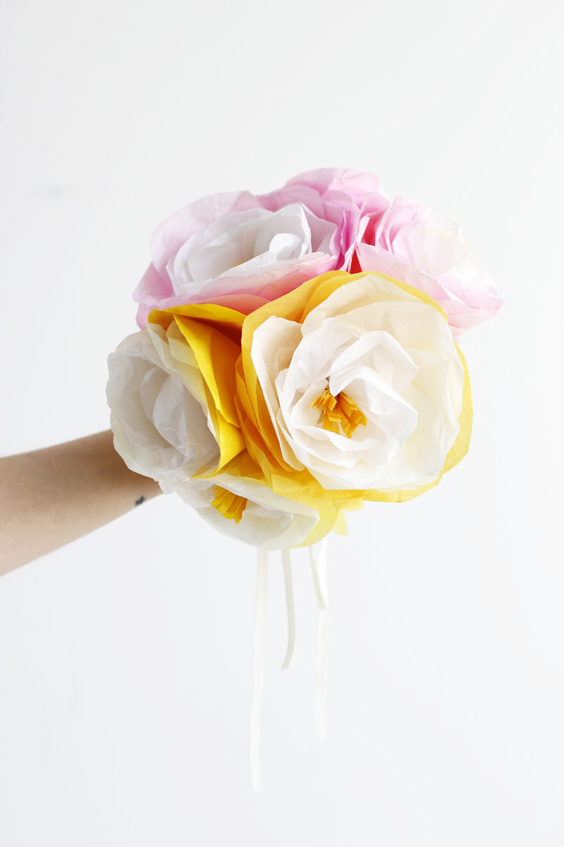 papierblumen bunt | we love handmade