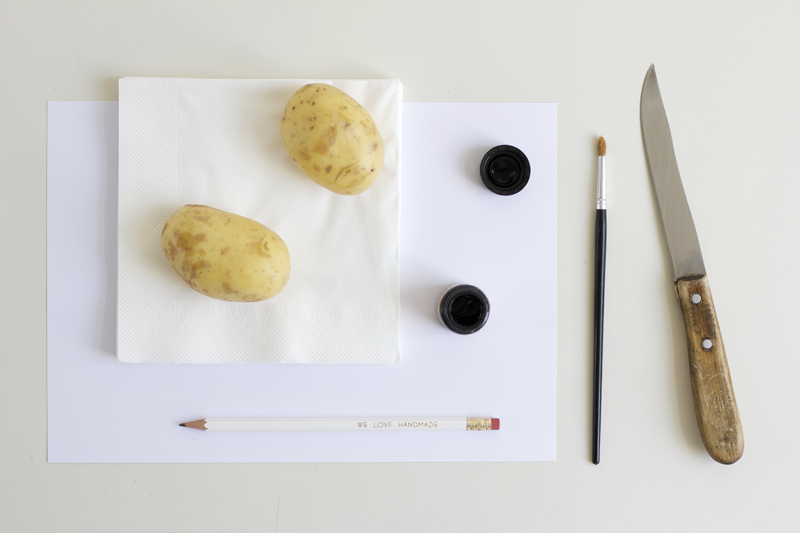 Material für Kartoffeldruck | we love handmade