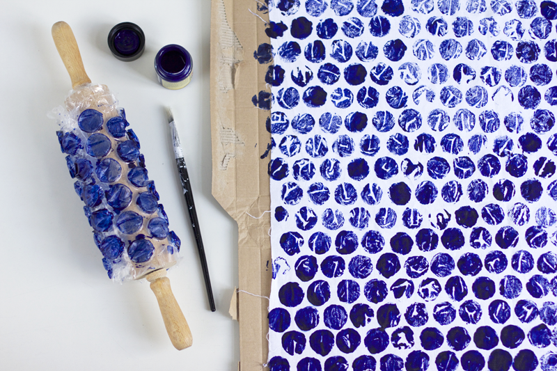 DIY Textildruck Polka-Dots 
