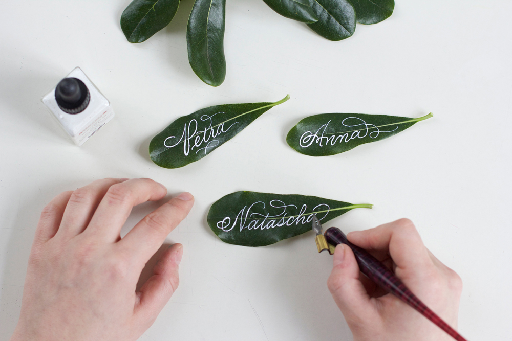 DIY: Blätter-Tischkarten | we love handmade