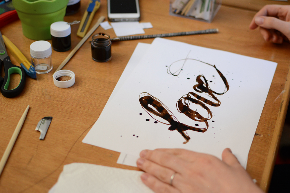 Experimentelle Kalligraphie: DIY | we love handmade