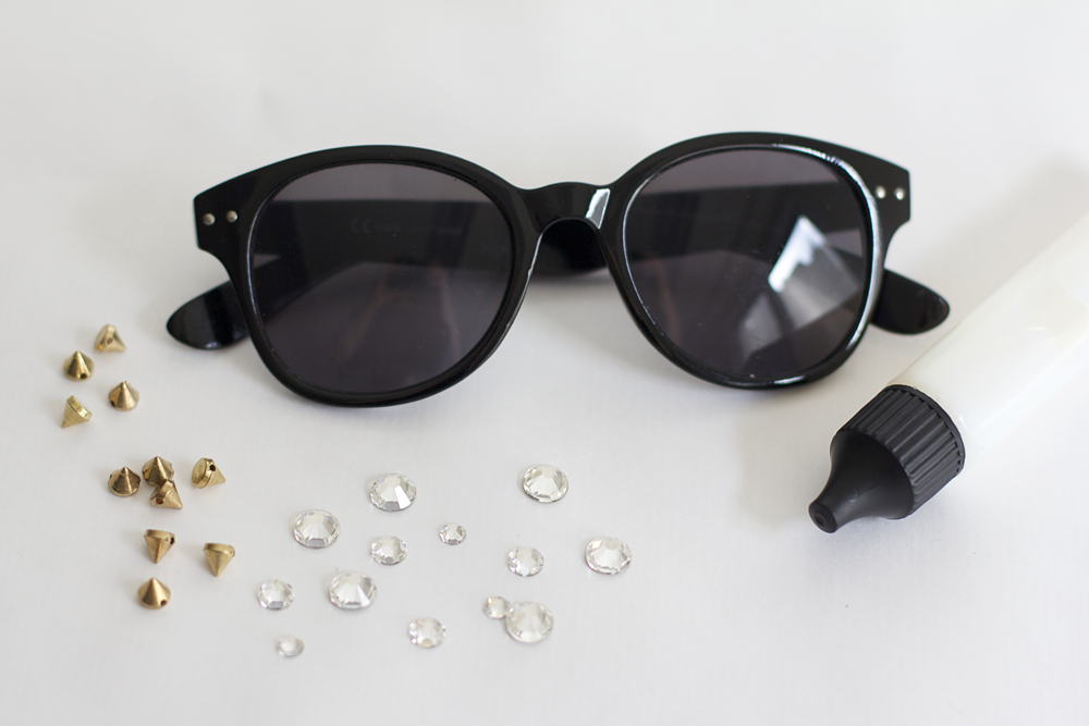 Sonnenbrille mit Glitzersteinen: Material | we love handmade