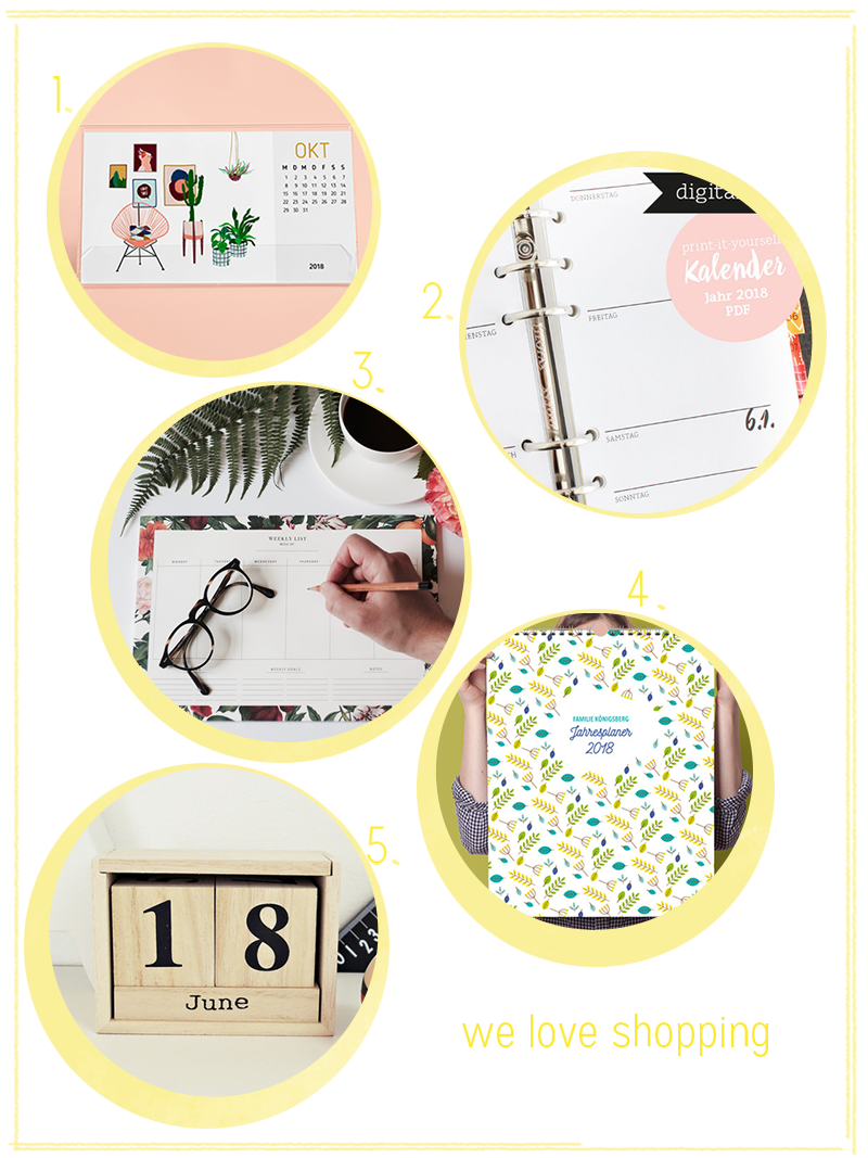 we love shopping: Kalender 2018 | we love handmade