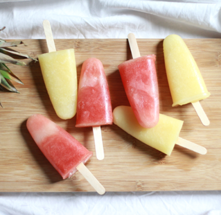 Food: Wassermelonen-, Ananas- & Prosecco-Eislutscher