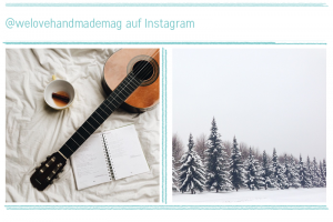 Gitarre und Schnee - we love Instagram | we love handmade