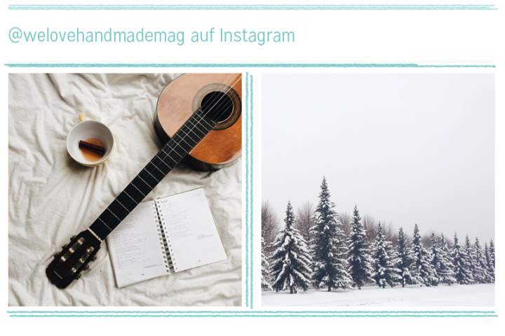 Gitarre und Schnee - we love Instagram | we love handmade