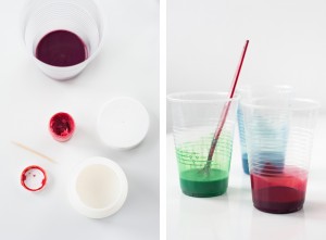 Gläser mit Lebensmittelfarbe färben | we love handmade