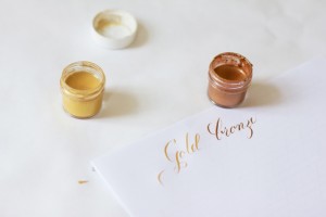 Kalligraphie Teil 3: Gold | we love handmade