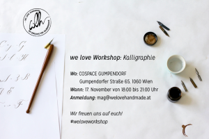 we-love-workshop Kalligrafie-Flyer | we love handmade