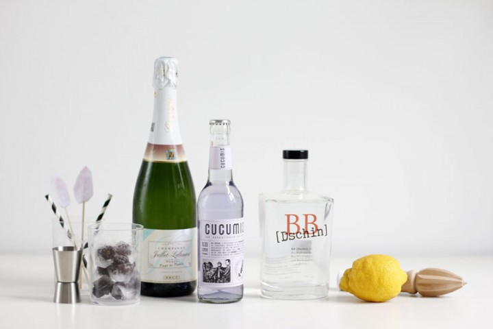 Drinks: Lavendel-Champagner-Gin-Cocktail - we love handmade