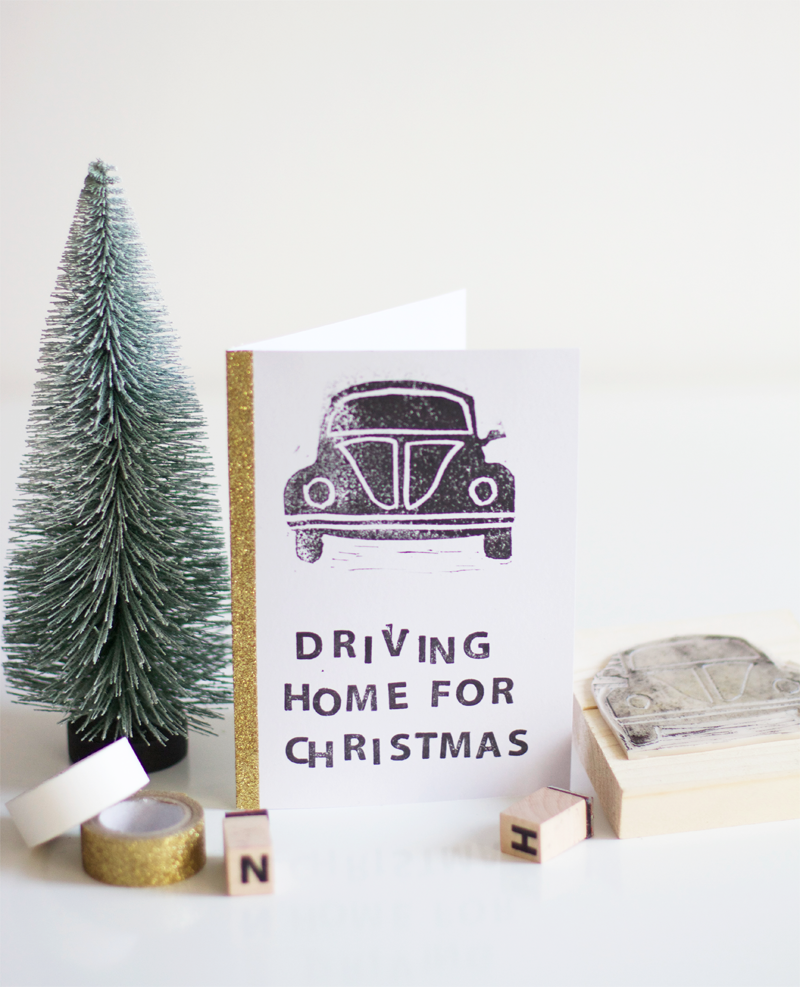 Auto-Stempel: DIY-Weihnachtskarte | we love handmade