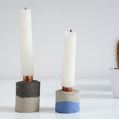 Zement-Kerzenhalter | we love handmade