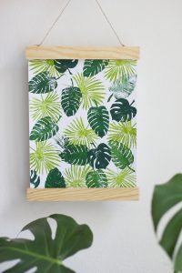 DIY: Poster mit Palmenprints selber machen | we love handmade