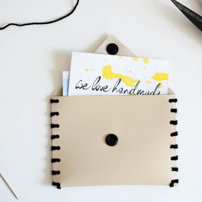 Leder-Täschchen DIY | we love handmade