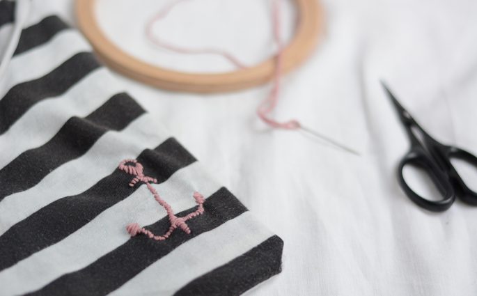 T-Shirt: Anker sticken | we love handmade
