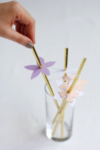 Blumen-Markierung fuer Strohhalme | we love handmade