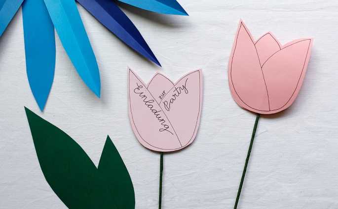Tulpen-Party-Einladung | we love handmade