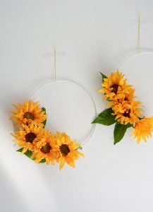 Blumenkranz aus Sonnenblumen: DIY | we love handmade