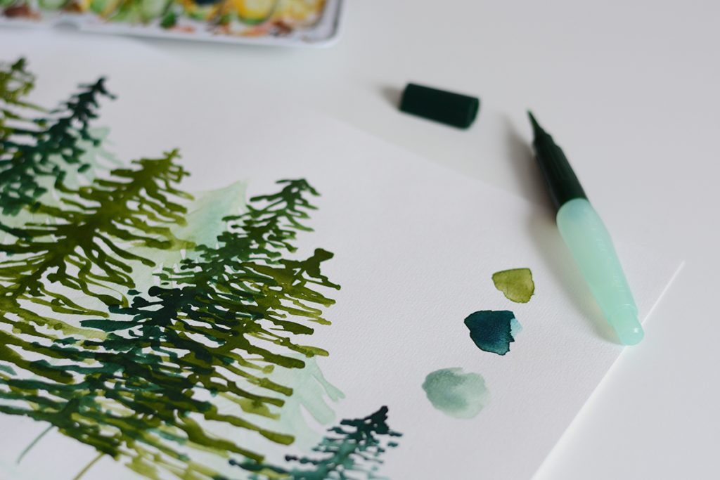 Aquarellmalerei-Workshop Wald | we love handmade