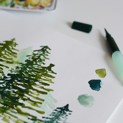 Aquarellmalerei-Workshop Wald | we love handmade