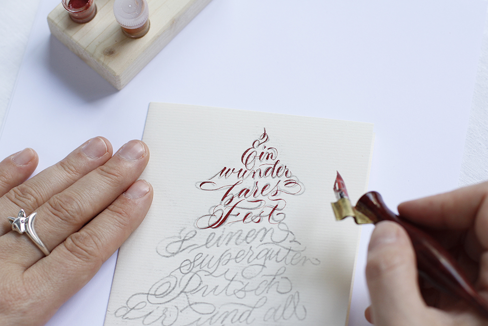 Kalligraphie-Karte: DIY | we love handmade