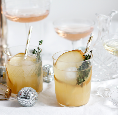 Drinks: Gin infused Champagner-Cocktail