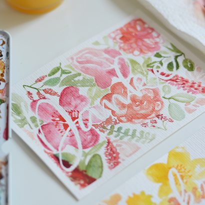 DIY: Muttertagskarte mit Aquarellmalei | we love handmade