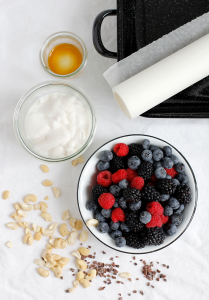 Zutaten für Frozen Yogurt Bark vegan | we love handmade