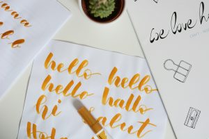 Brush Lettering Workshop in Wien | we love handmade