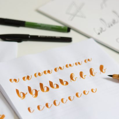 Brush Lettering Workshop | we love handmade