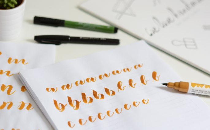 Brush Lettering Workshop | we love handmade