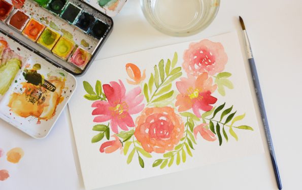 Watercolor Floral | we love handmade