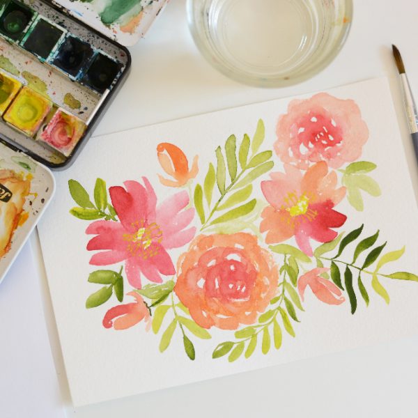 Watercolor Floral | we love handmade