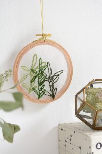Blätter-Stickbild Minimalistisch | we love handmade