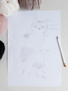 DIY Punch Rug Stofftier - fertigt von eurem Motiv eine Skizze an | we love handmade