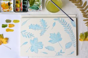 Herbstblätter Aquarell | we love handmade