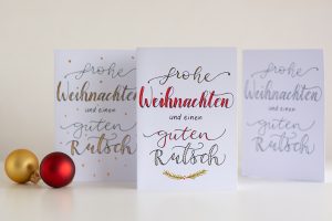 Lettering-DIY: Weihnachtskarten Freebie | we love handmade