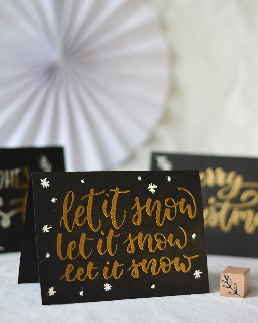 Weihnachtskarten: Lettering | we love handmade