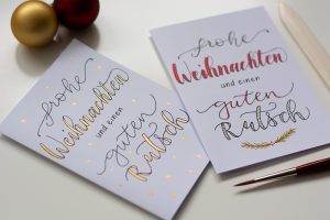 Weihnachtskarten gestalten: Freebie | we love handmade