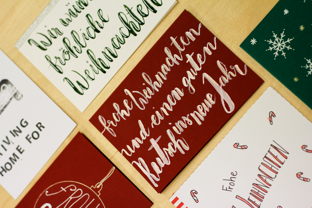 Weihnachtskarten kreativ gestalten | we love handmade