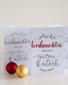 Weihnachtskarten selber machen | we love handmade