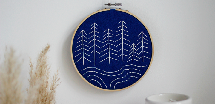 DIY: Stickbild mit Filz