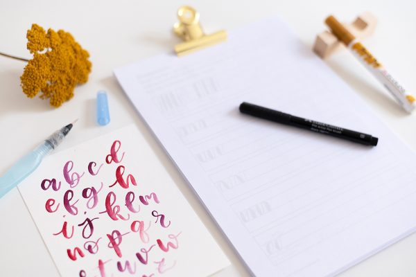 Brush Lettering Intro | we love handmade