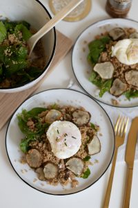 Topinambur-Spinat-Couscous-Salat | we love handmade