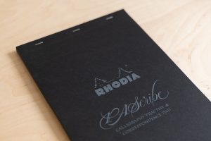 Rhodia: PAScripe Schreibblock schwarz | we love handmade