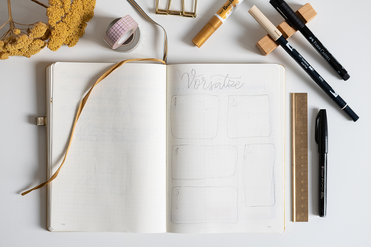 Bullet Journal Skizze | we love handmade