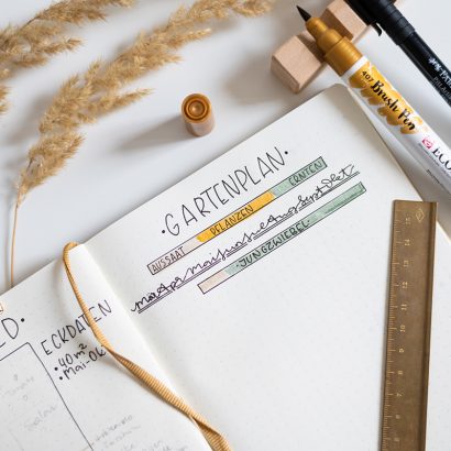 Bullet Journal Gartenplaner | we love handmade